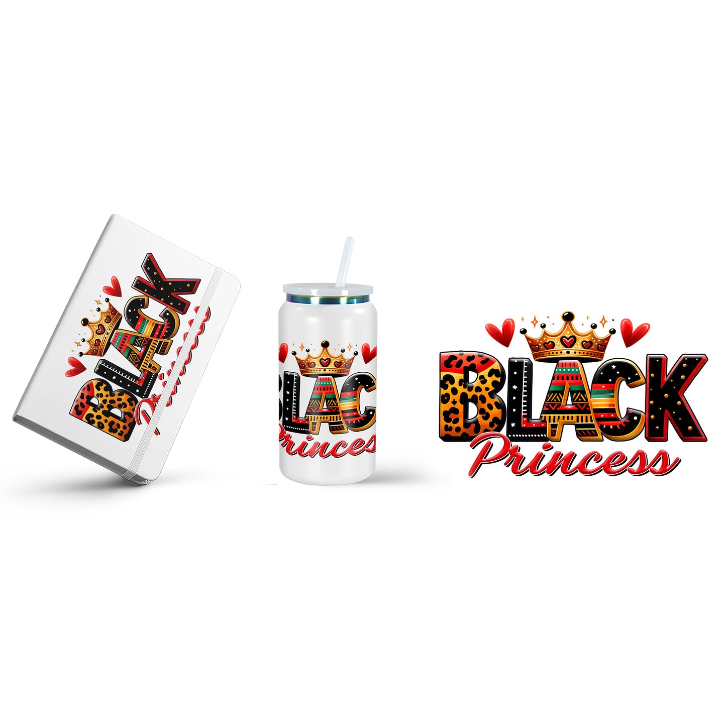 Black Princess Journal + Tumbler