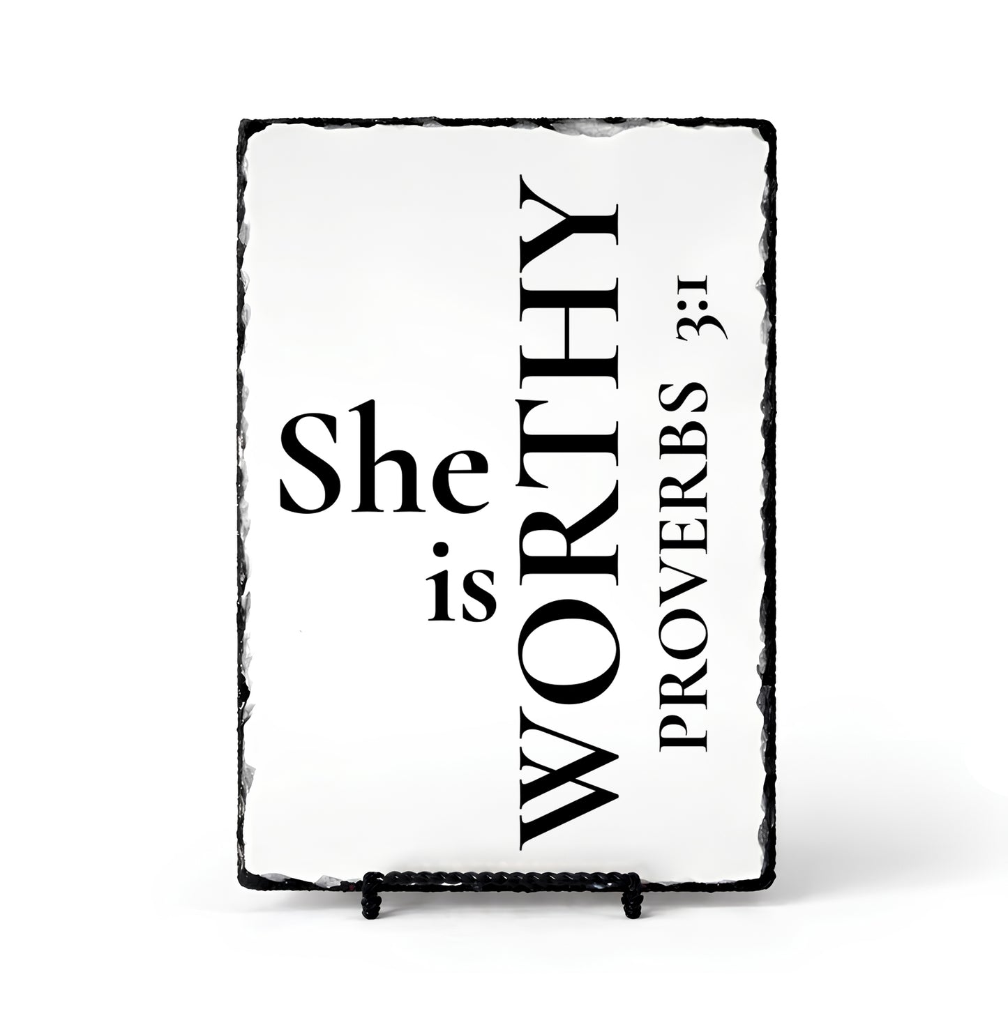 She Is Worthy Proverbs 3:1 Scripture Slate