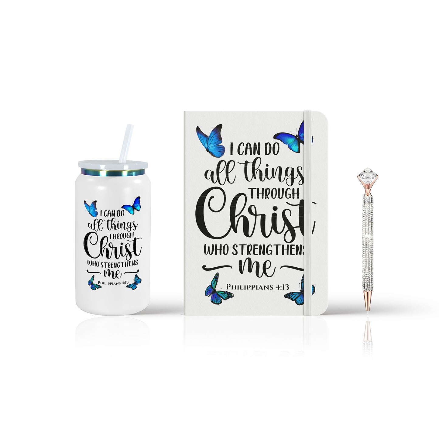 Journal Cup and Diamond Pen BlackGirlMe Gift Set