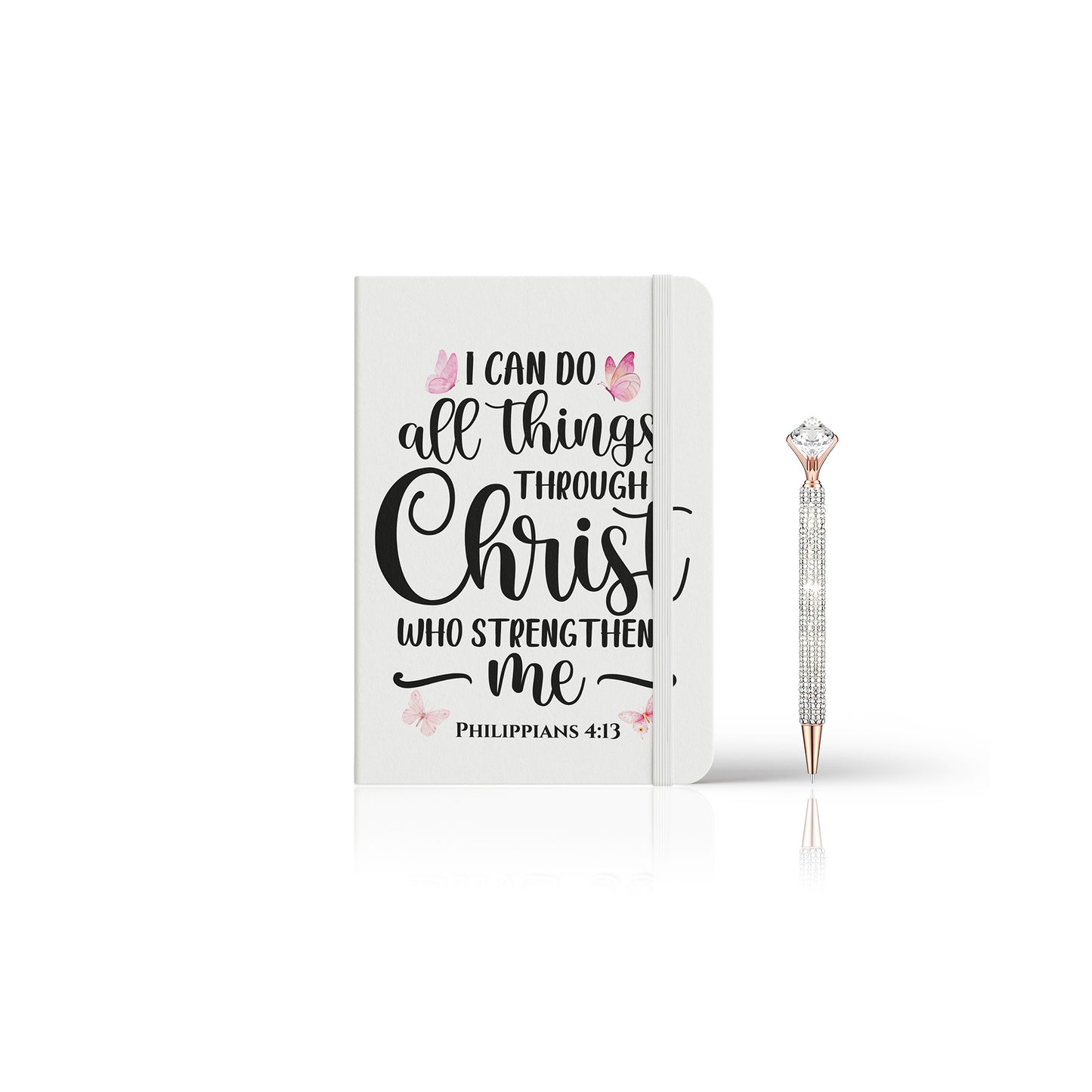 PHILIPPIANS 4:13 Pink BlackGirlMe Empowerment Journals Gift Set