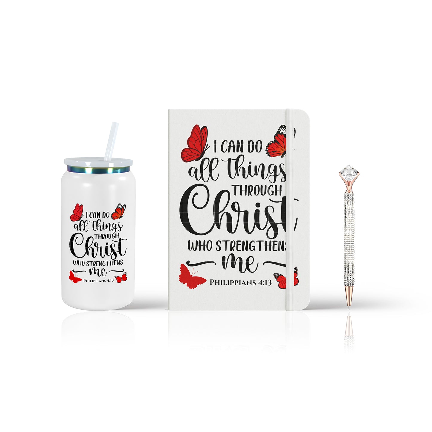 Who Strengthens Me Red Empowerment Gift Set