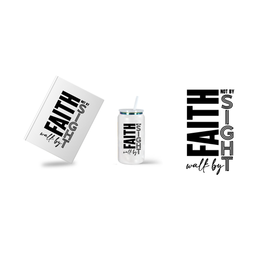 Walk By Faith Not By Sight Journal + Tumbler