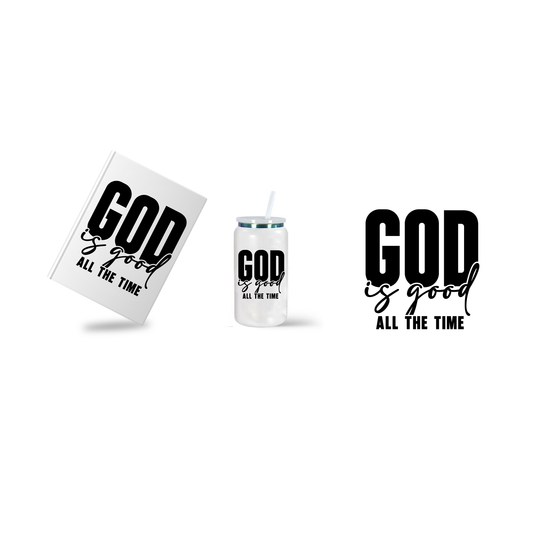GOD Is Good All The Time Journal Cup and Diamond Pen