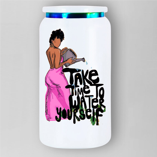 Take Time To Water Yourself  In Pink Journals