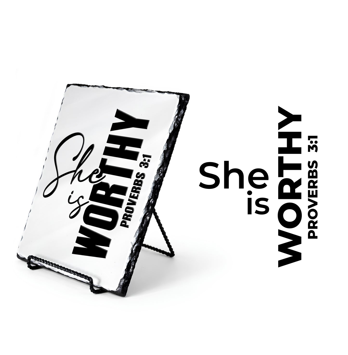 She Is Worthy Proverbs 3:1 Scripture Slate