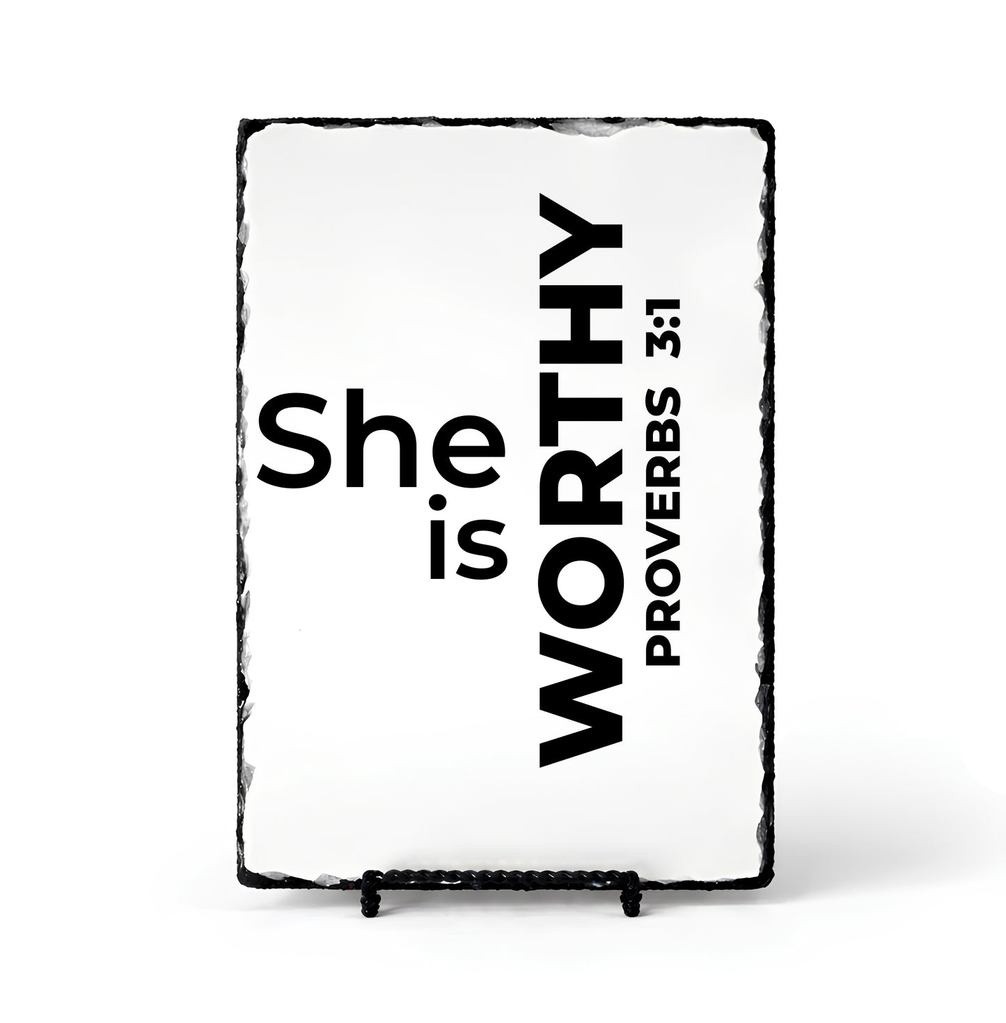 She Is Worthy Proverbs 3:1 Scripture Slate