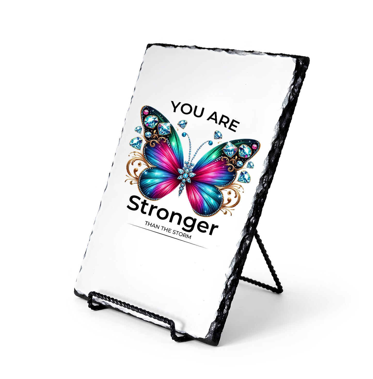 You Are Stronger Than Storm Personalized Scripture Slate