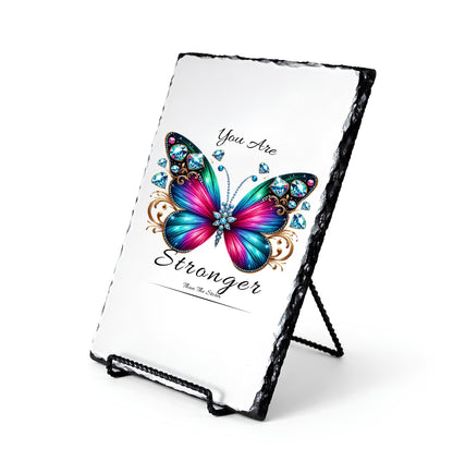 You Are Stronger Than Storm Personalized Scripture Slate