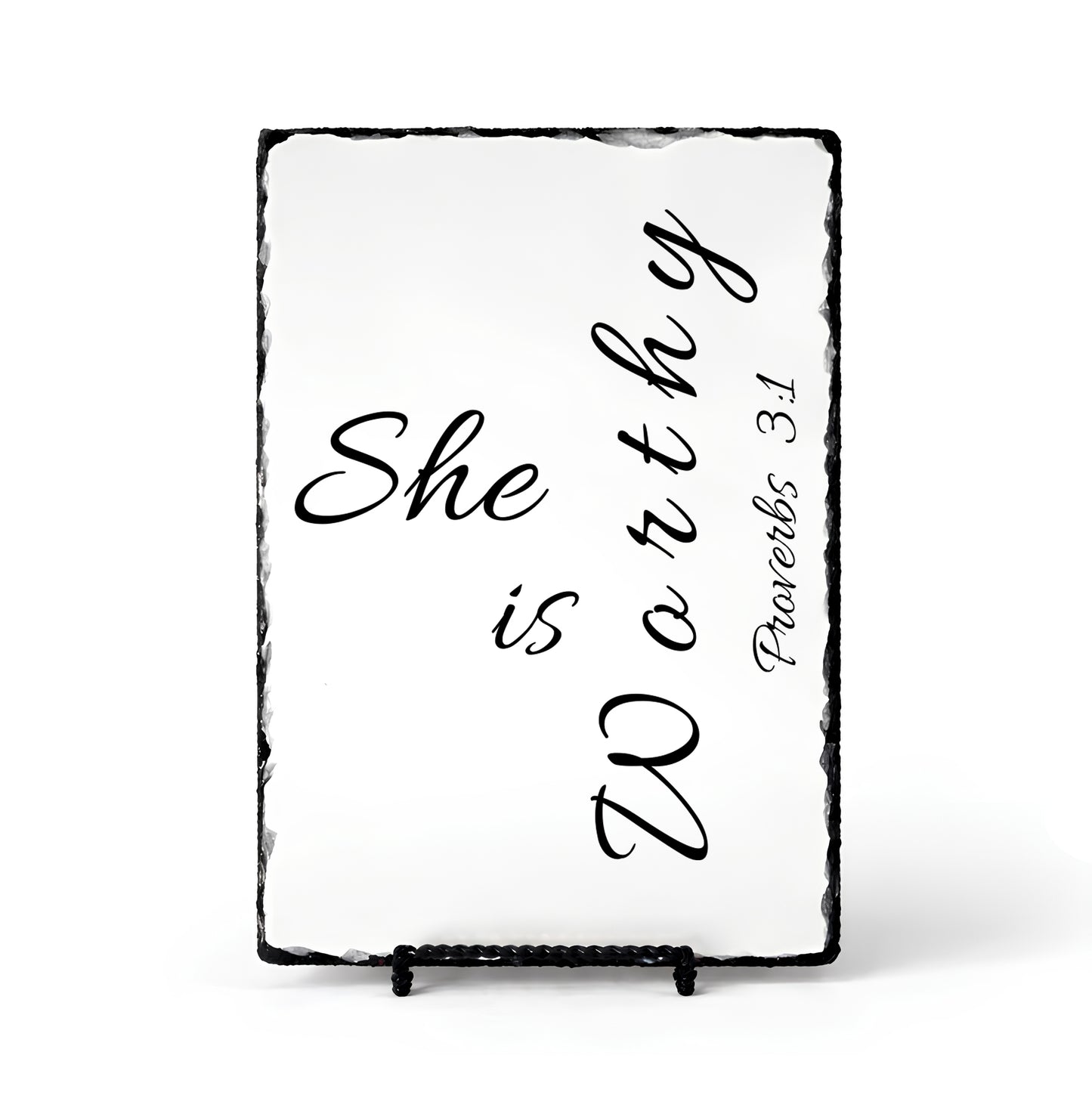 She Is Worthy Proverbs 3:1 Scripture Slate