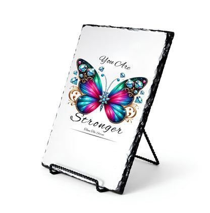 You Are Stronger Than Storm Personalized Scripture Slate