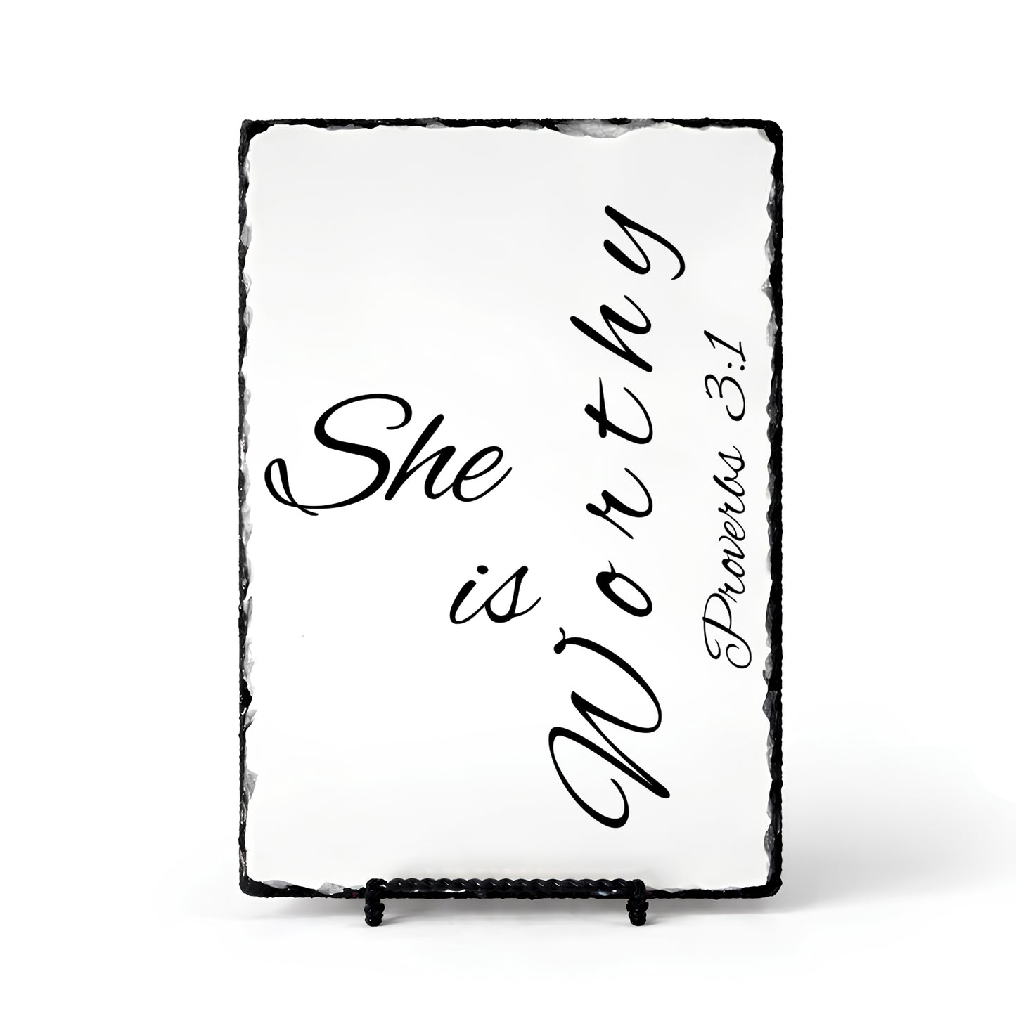 She Is Worthy Proverbs 3:1 Scripture Slate