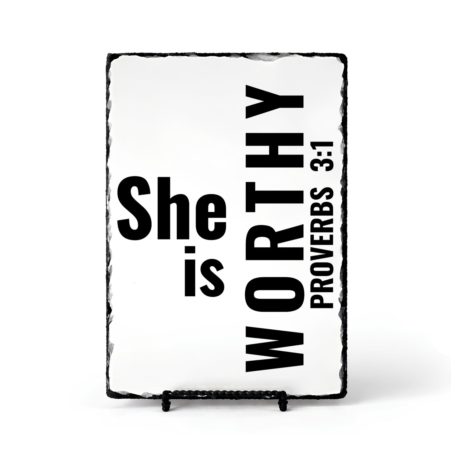 She Is Worthy Proverbs 3:1 Scripture Slate
