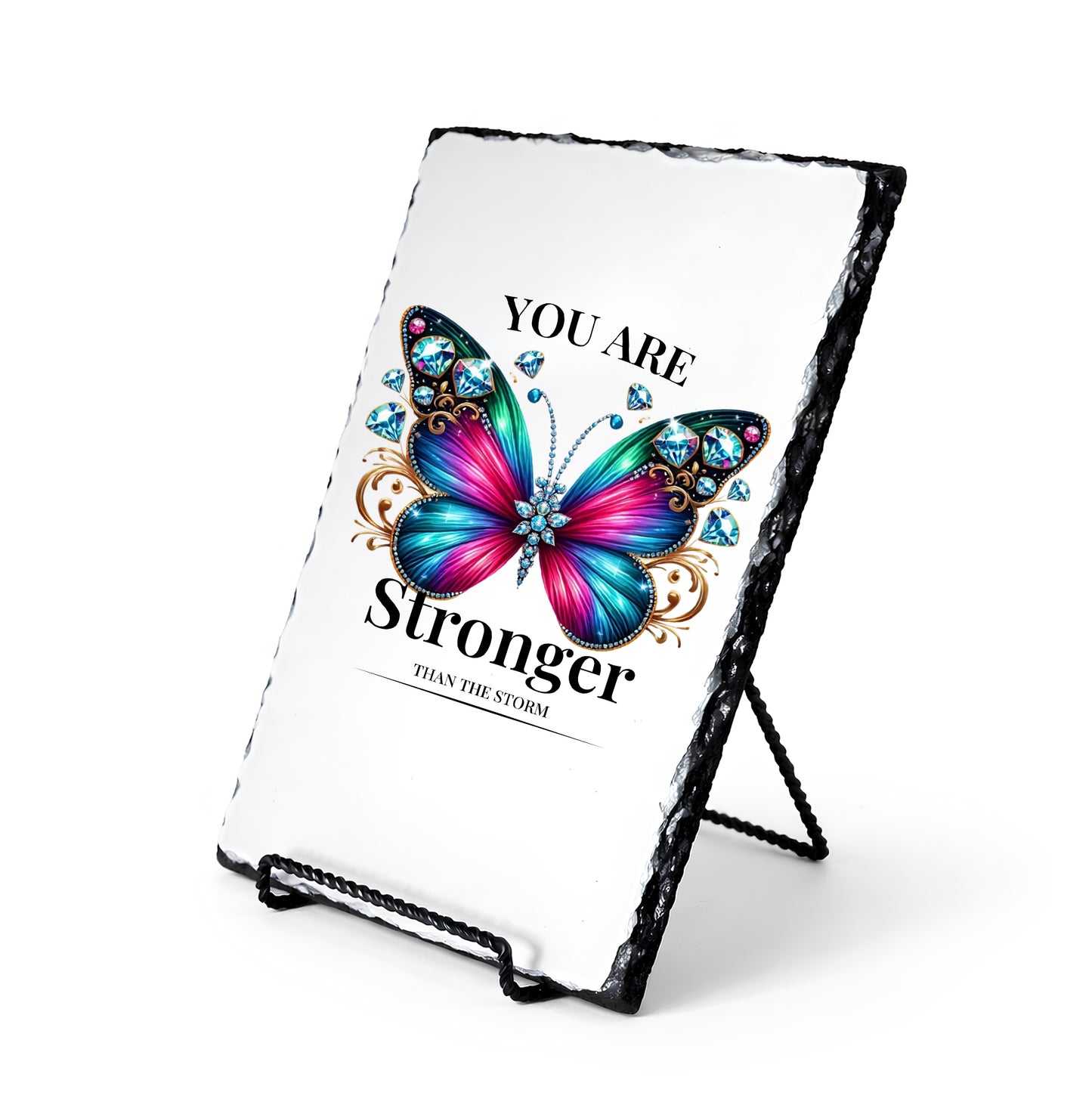 You Are Stronger Than Storm Personalized Scripture Slate