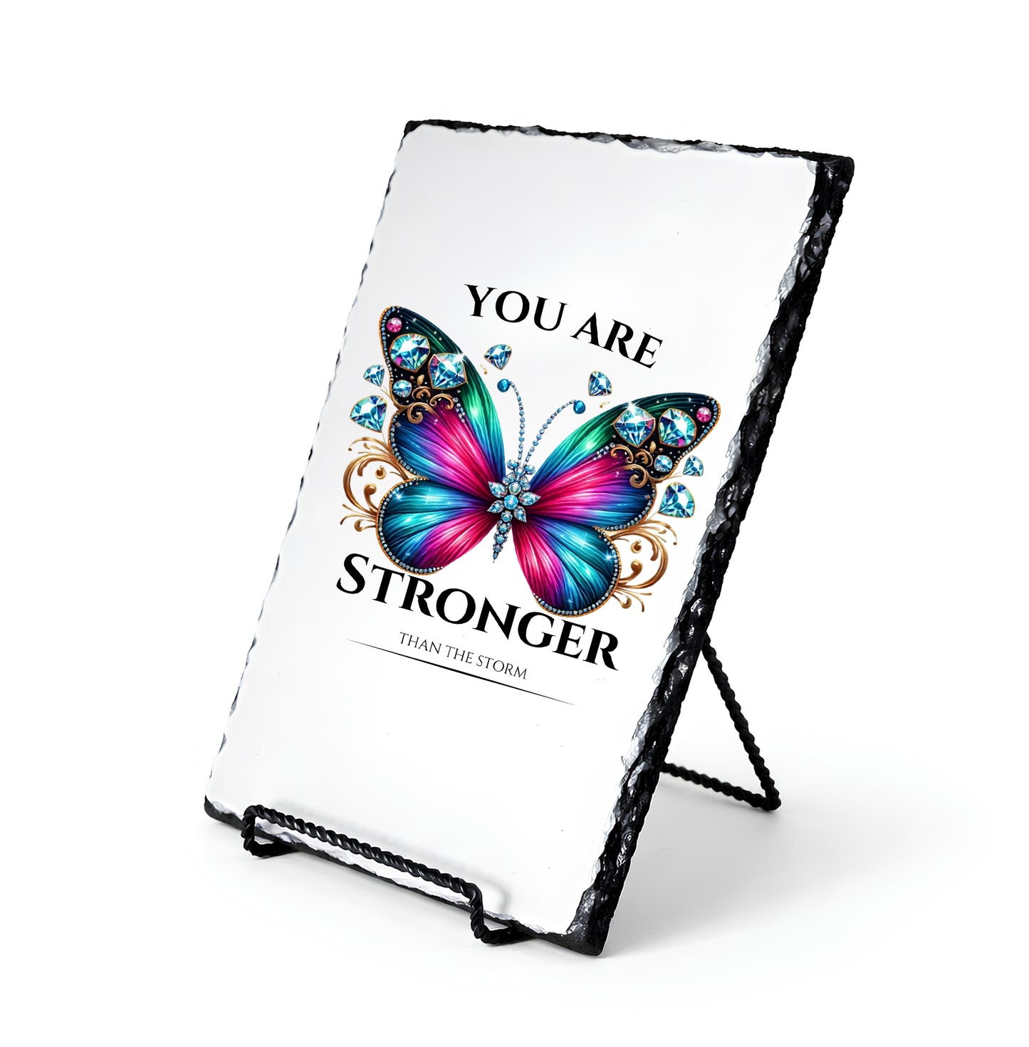 You Are Stronger Than Storm Personalized Scripture Slate
