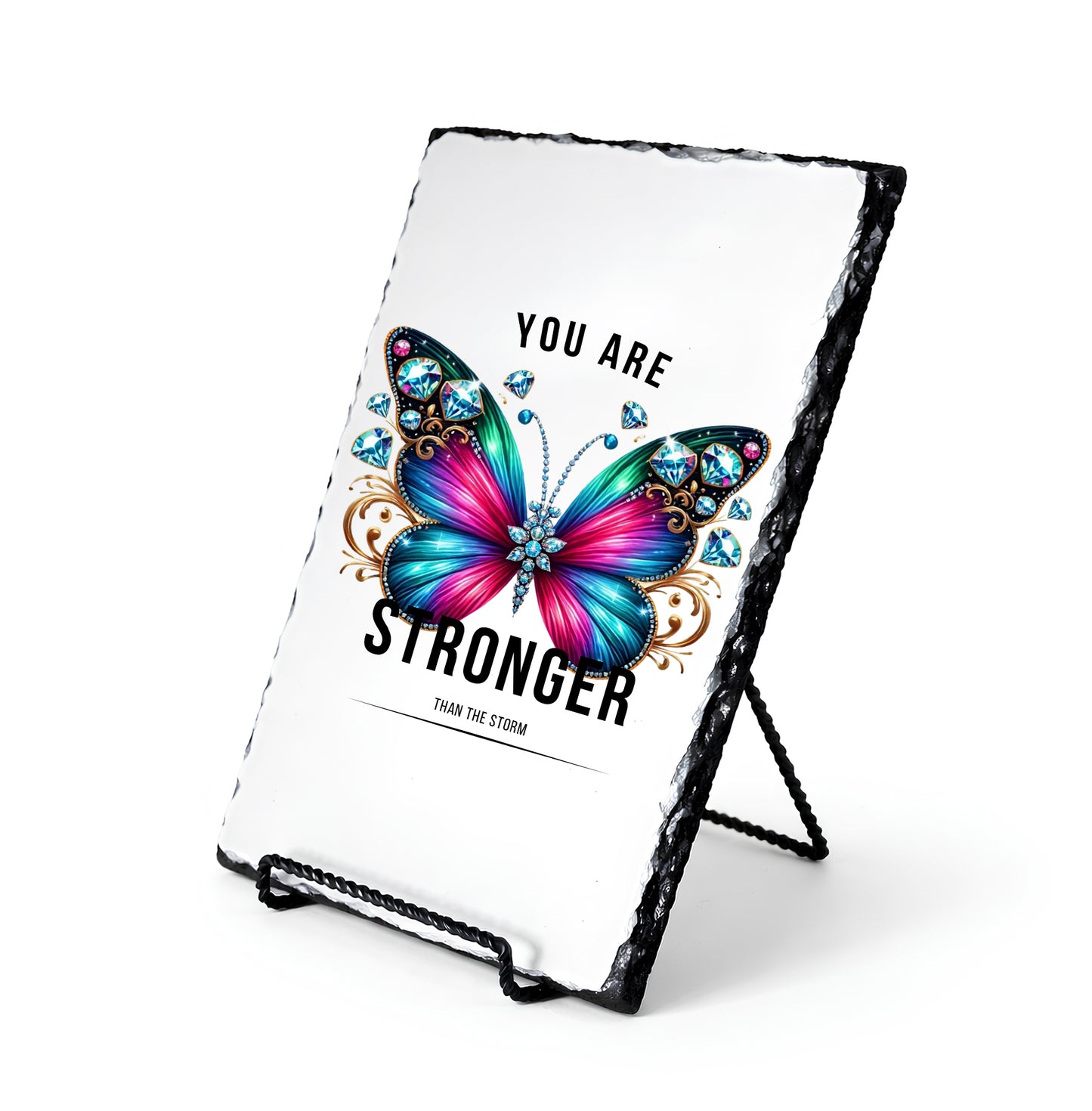You Are Stronger Than Storm Personalized Scripture Slate