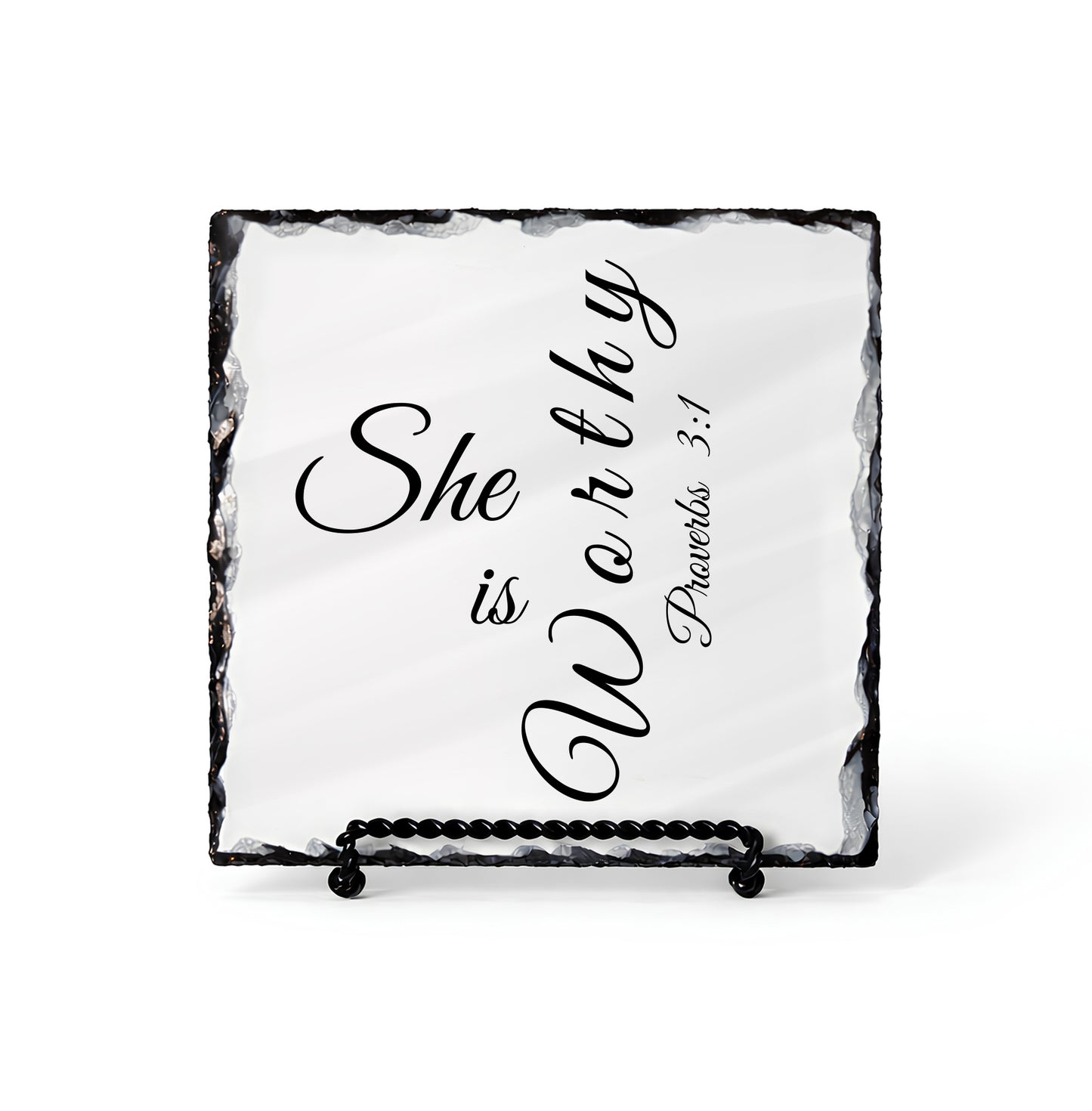 She Is Worthy Proverbs 3:1 Scripture Slate