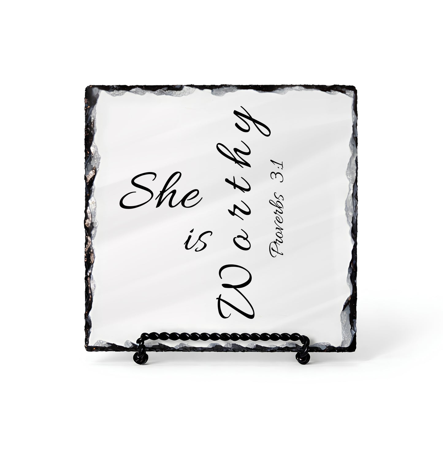 She Is Worthy Proverbs 3:1 Scripture Slate