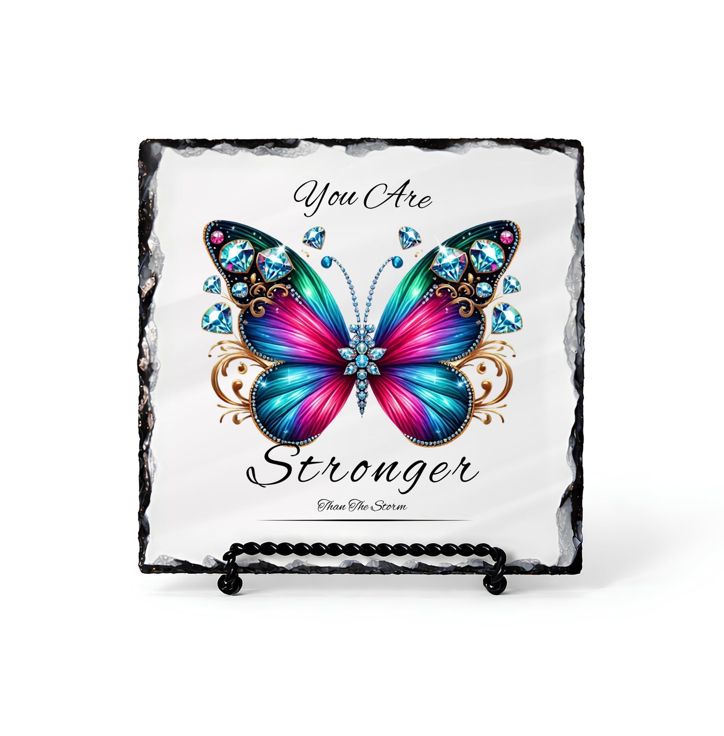 You Are Stronger Than Storm Personalized Scripture Slate