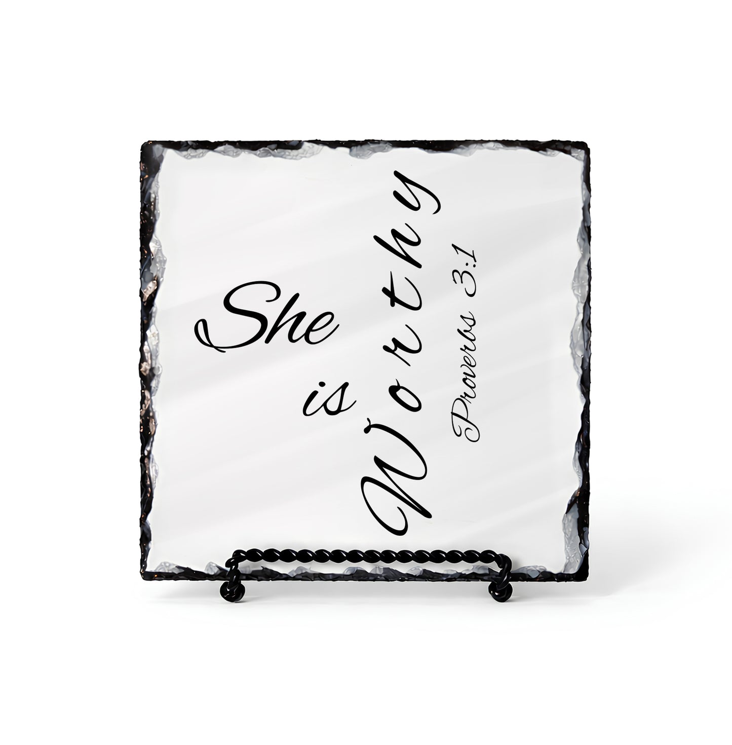 She Is Worthy Proverbs 3:1 Scripture Slate