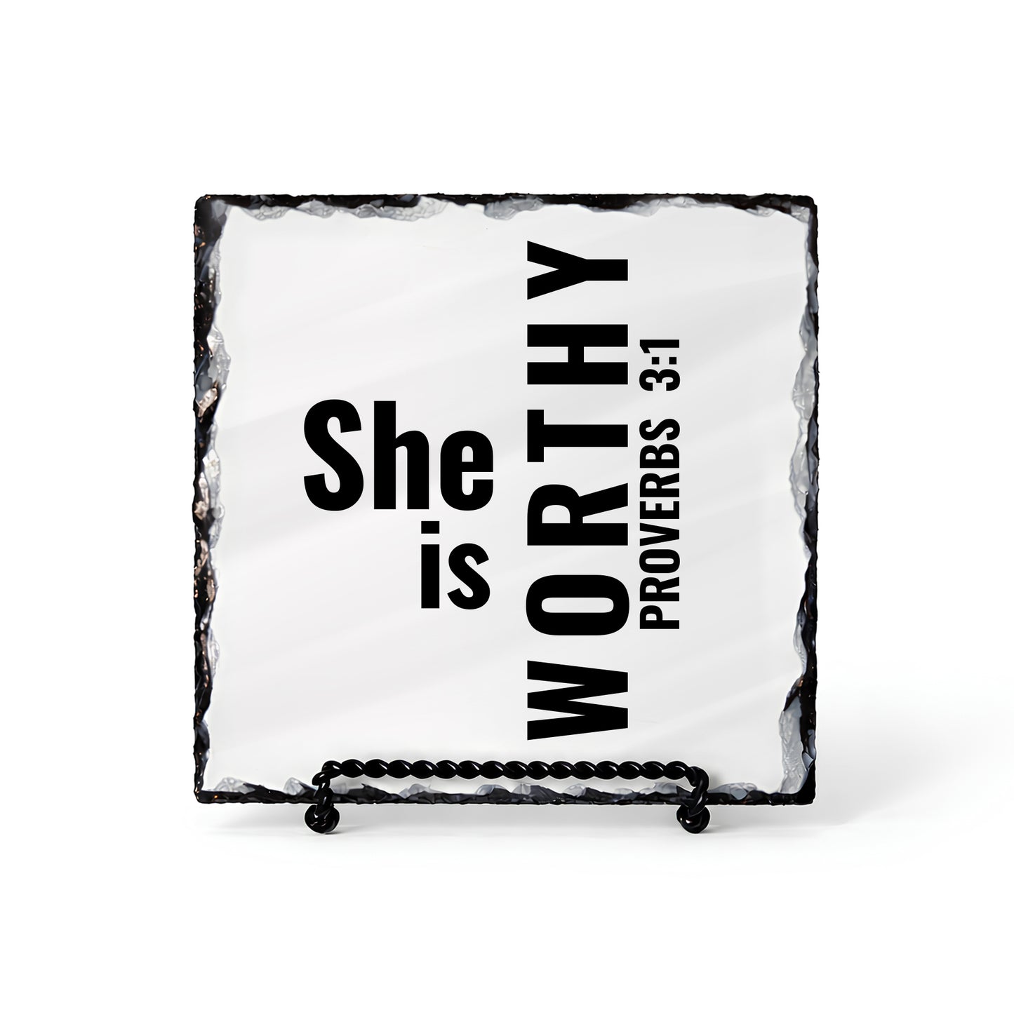 She Is Worthy Proverbs 3:1 Scripture Slate