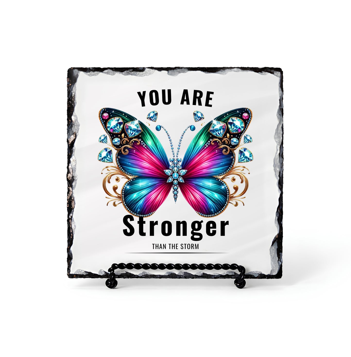 You Are Stronger Than Storm Personalized Scripture Slate