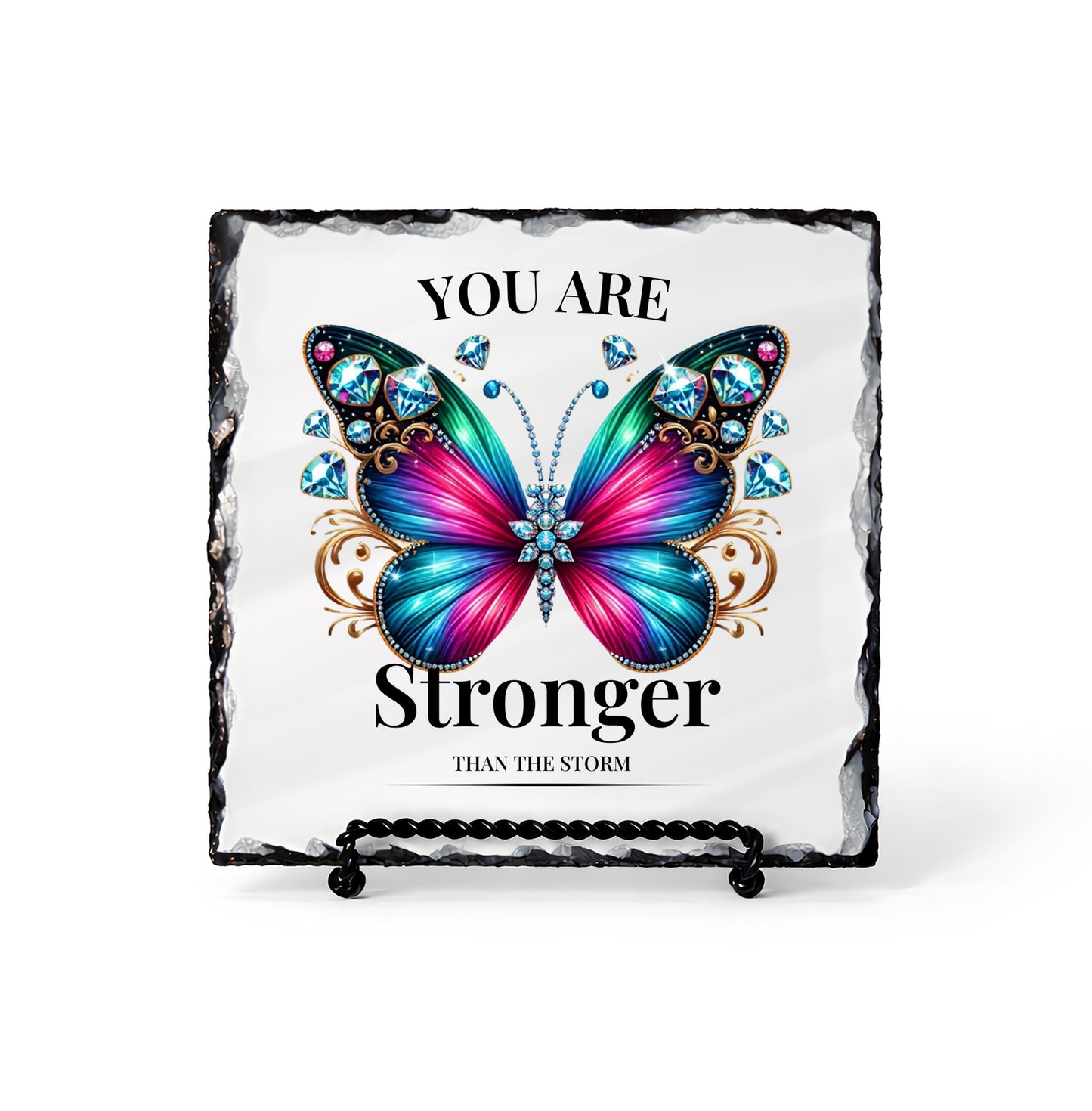 You Are Stronger Than Storm Personalized Scripture Slate