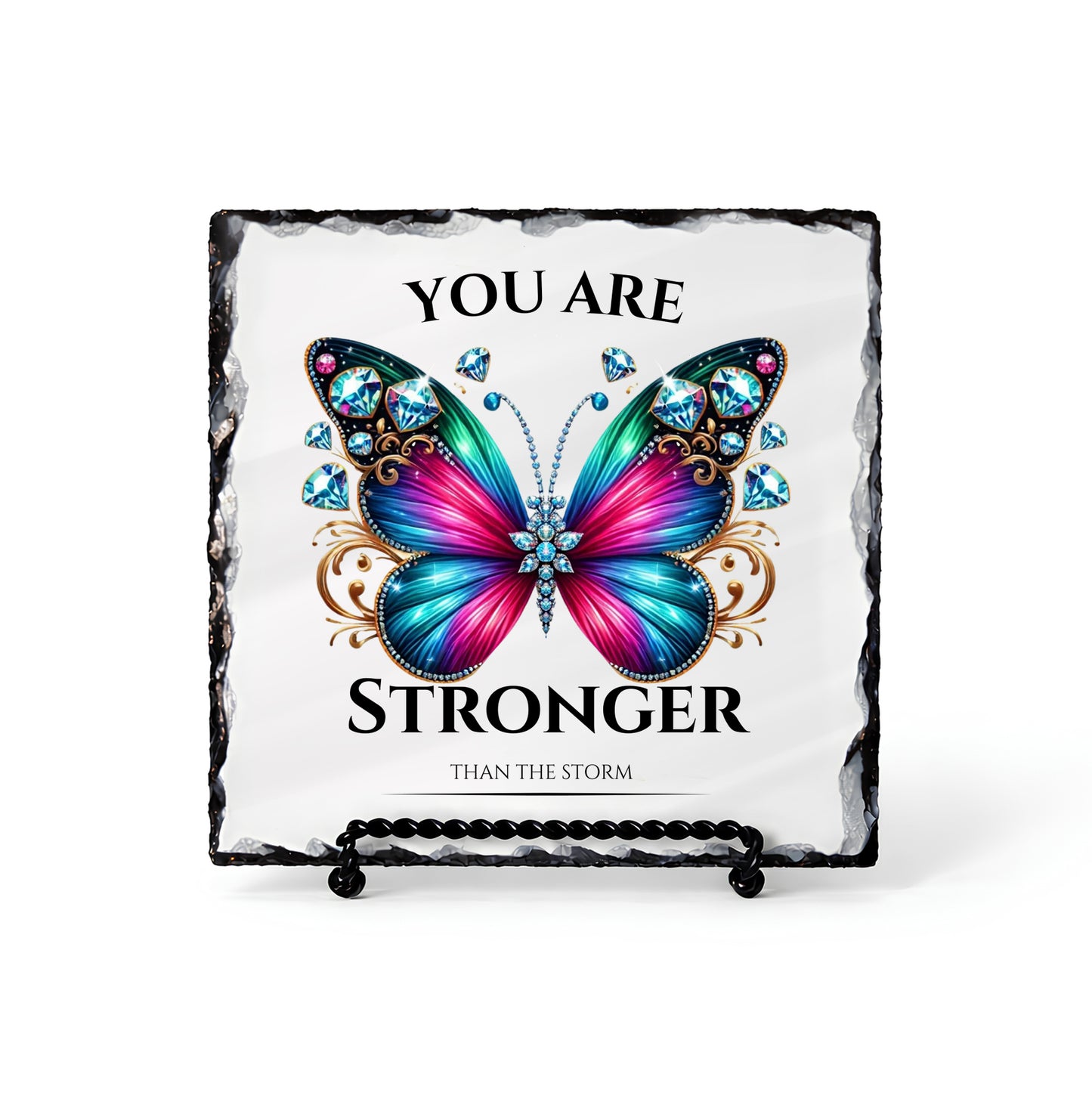 You Are Stronger Than Storm Personalized Scripture Slate