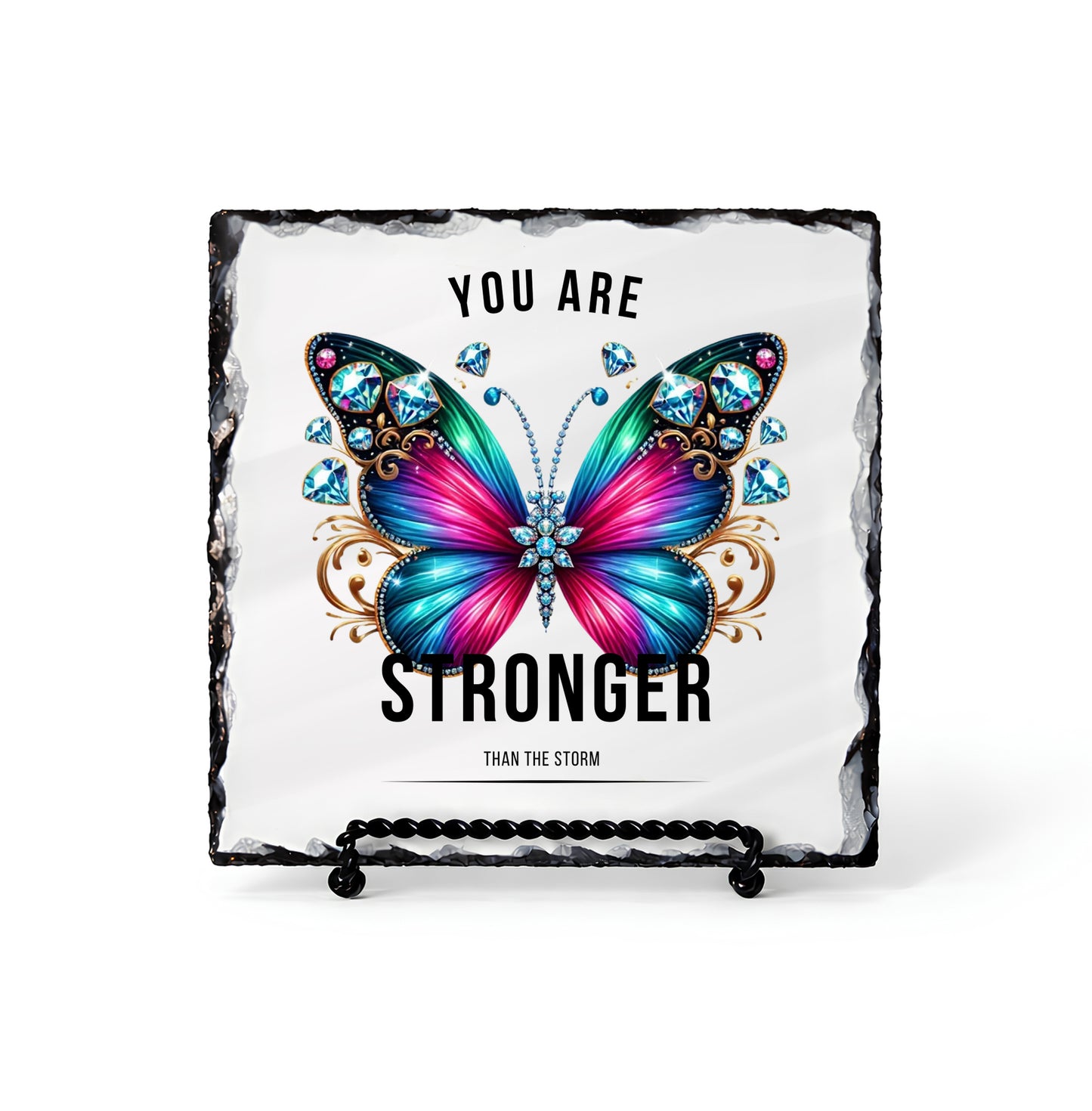 You Are Stronger Than Storm Personalized Scripture Slate