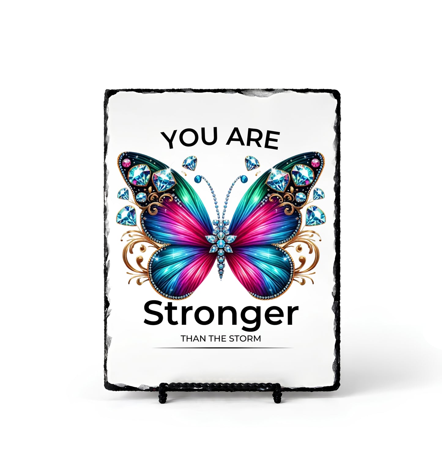 You Are Stronger Than Storm Personalized Scripture Slate