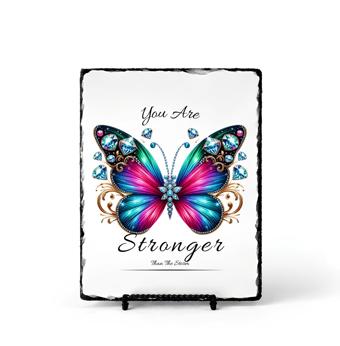 You Are Stronger Than Storm Personalized Scripture Slate