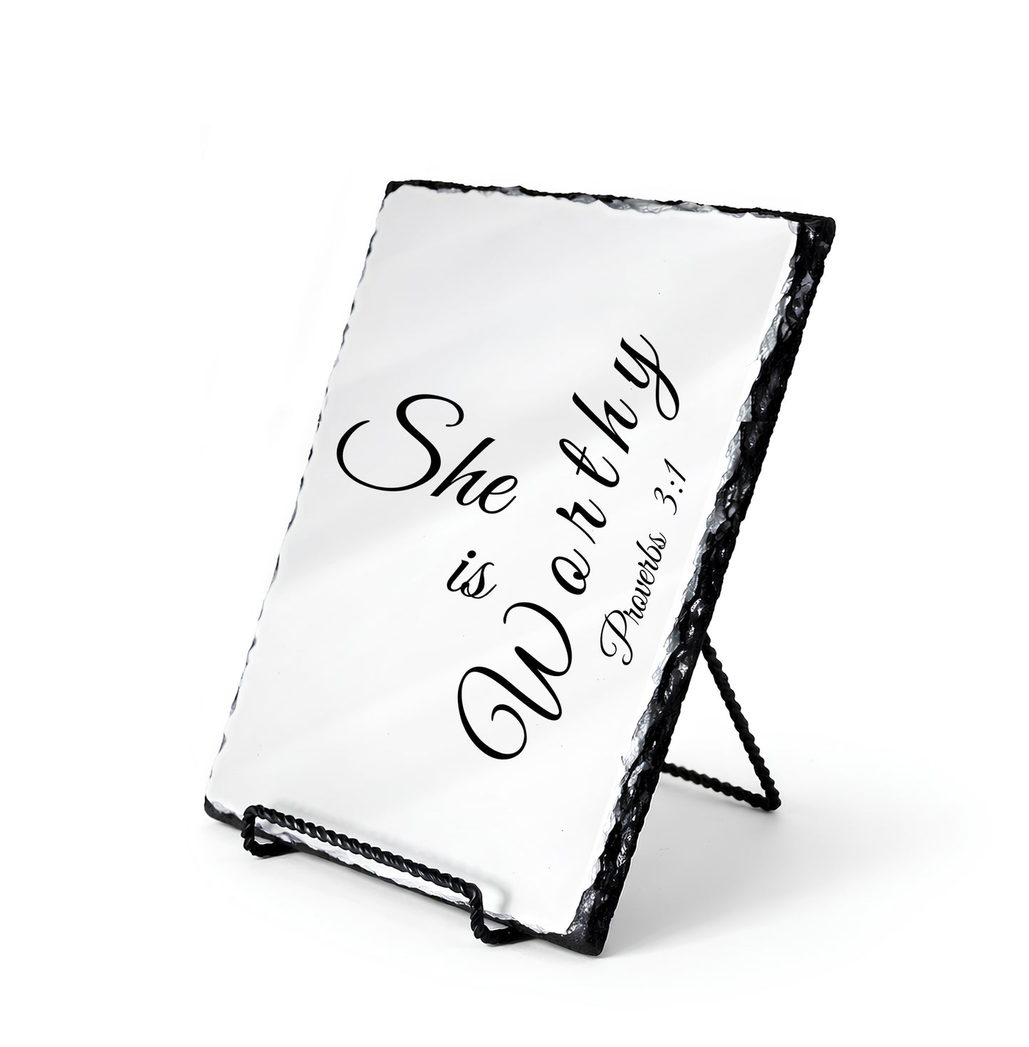 She Is Worthy Proverbs 3:1 Scripture Slate