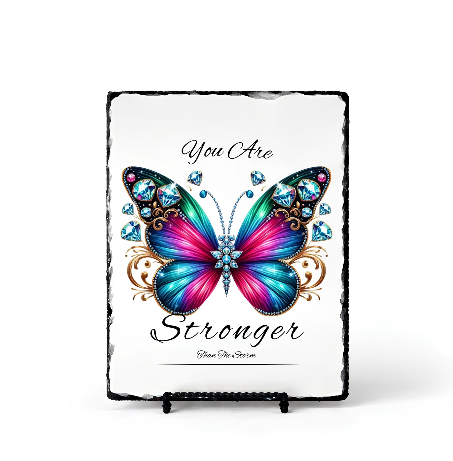 You Are Stronger Than Storm Personalized Scripture Slate