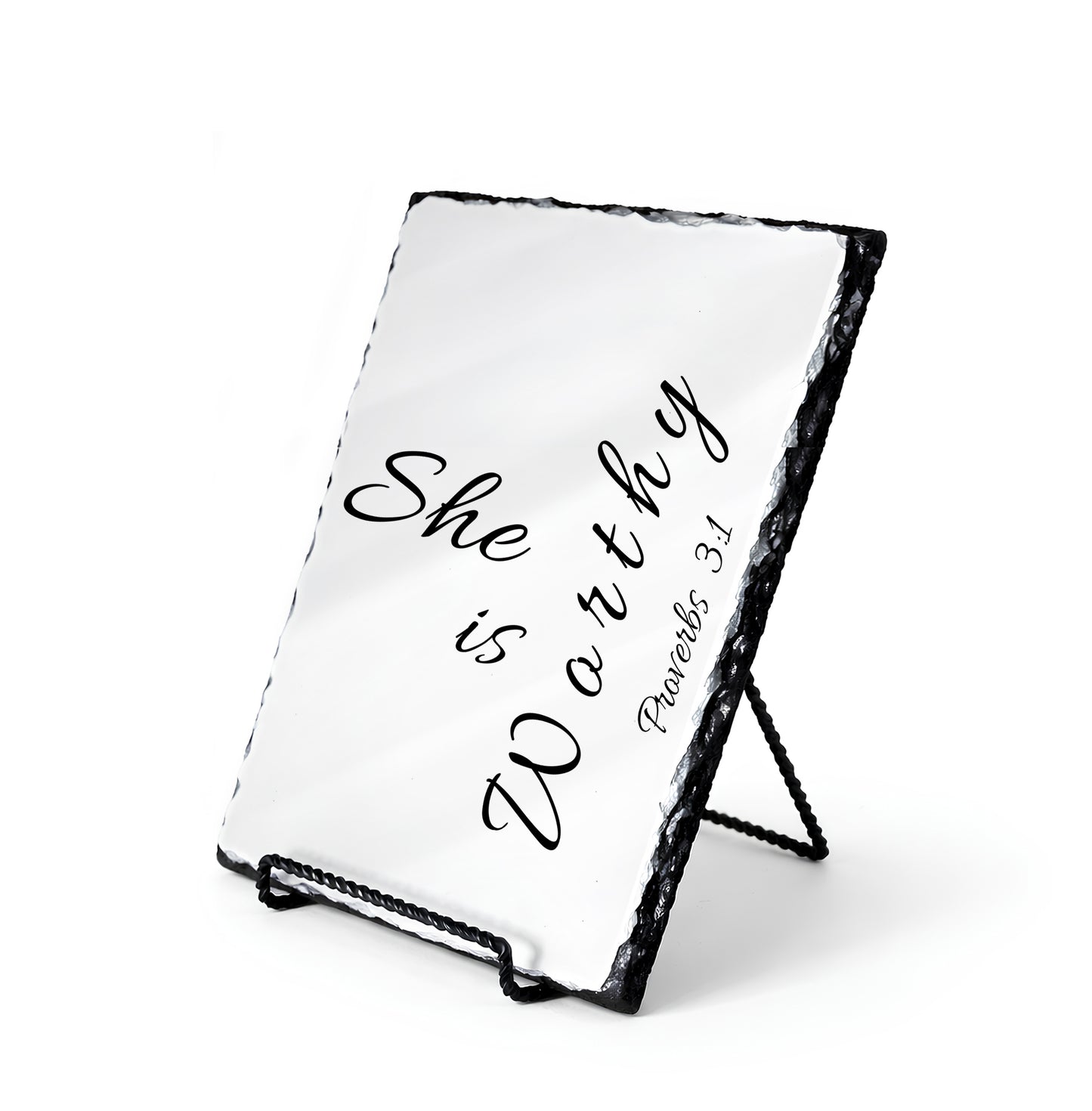 She Is Worthy Proverbs 3:1 Scripture Slate