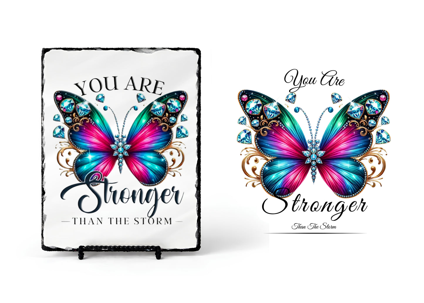 You Are Stronger Than Storm Personalized Scripture Slate