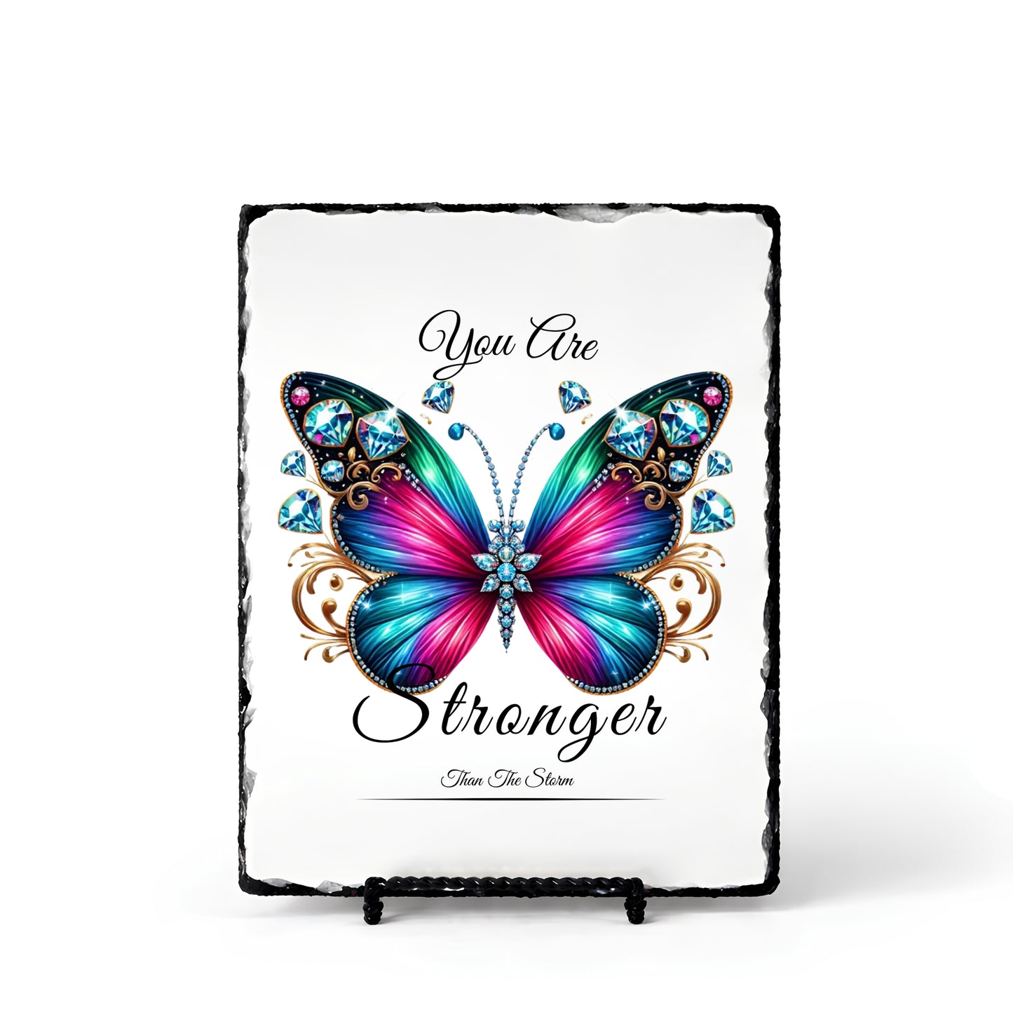 You Are Stronger Than Storm Personalized Scripture Slate