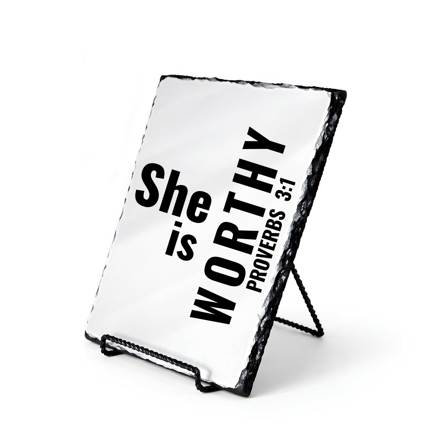 She Is Worthy Proverbs 3:1 Scripture Slate