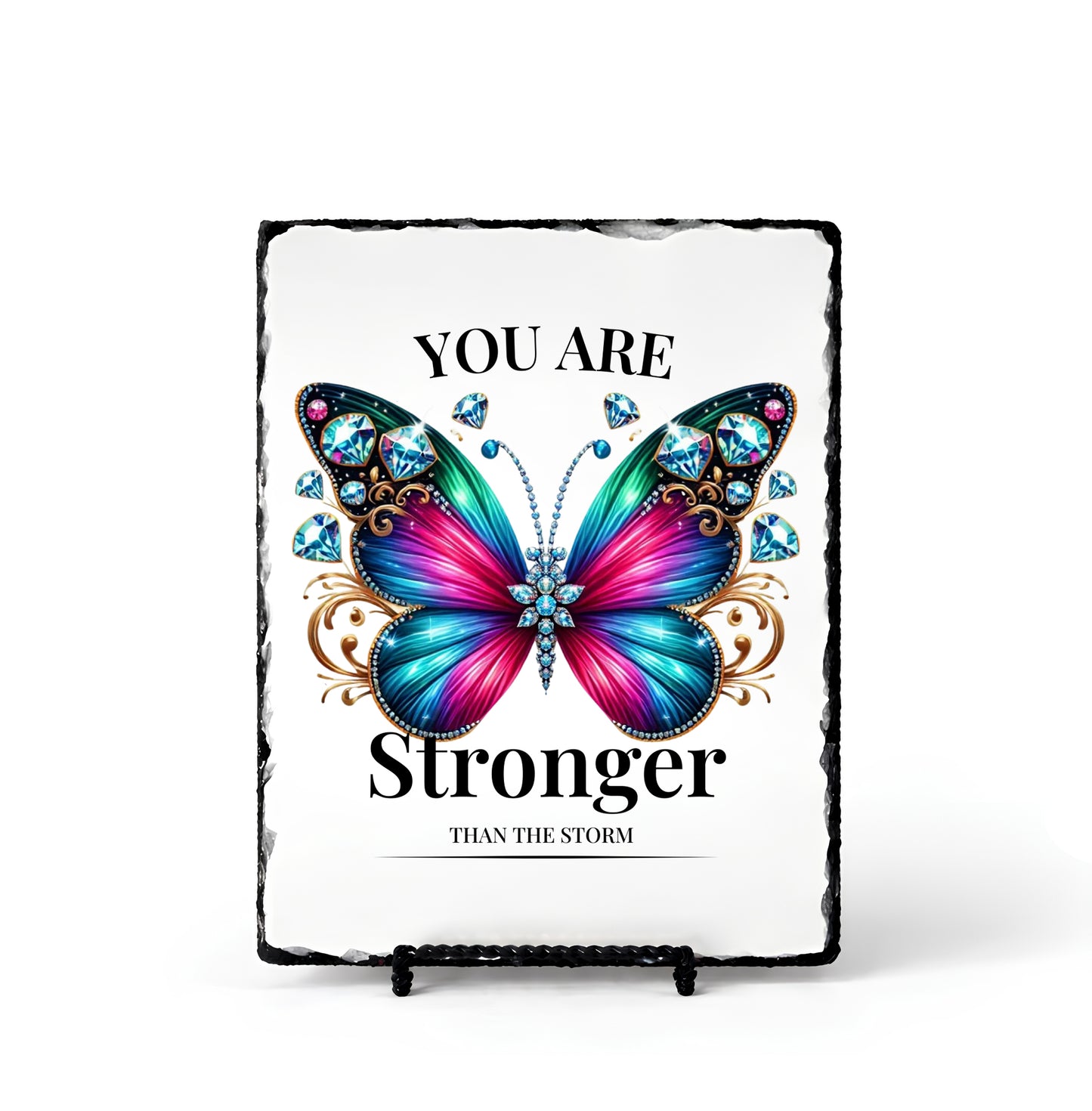 You Are Stronger Than Storm Personalized Scripture Slate