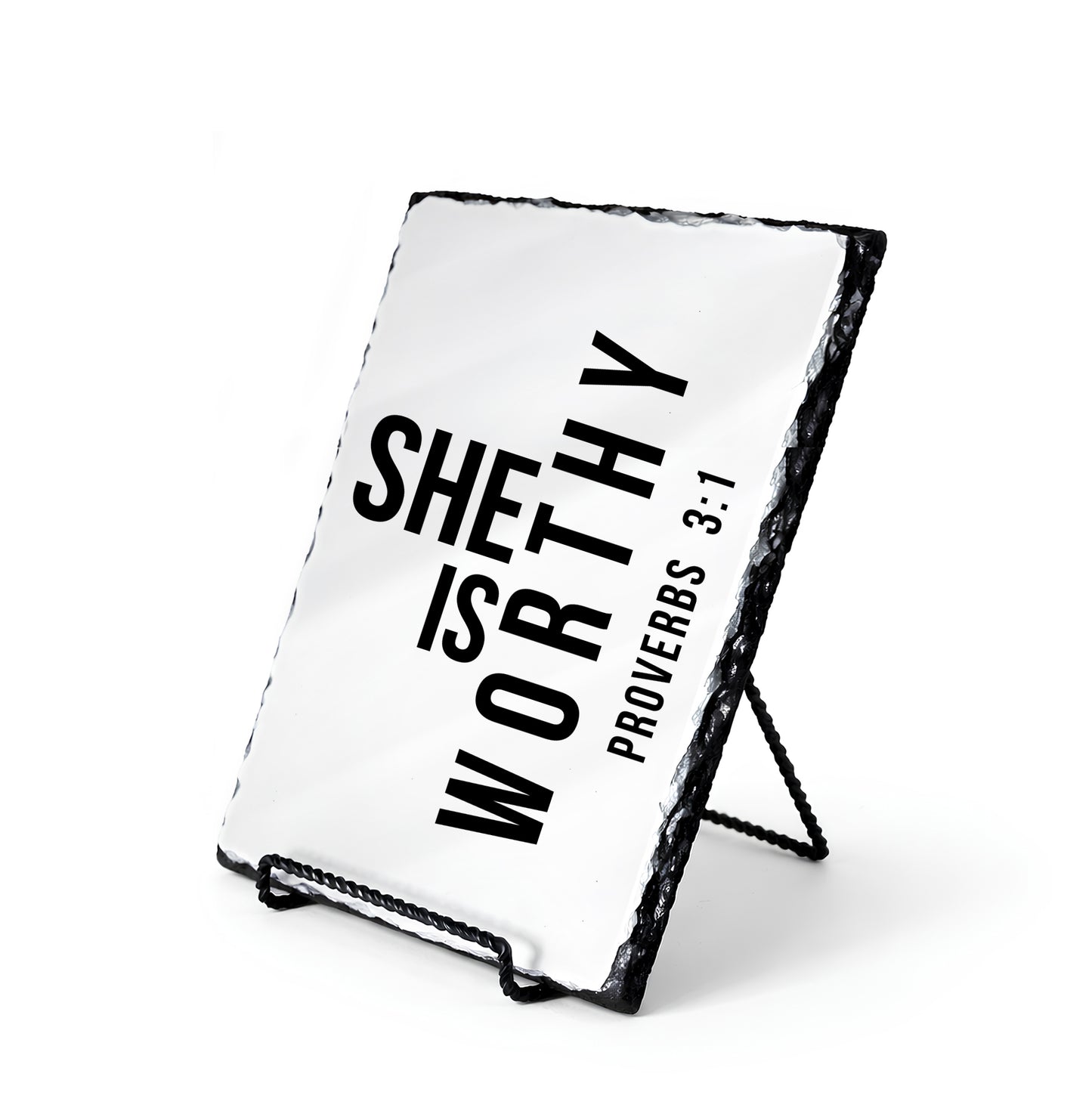 She Is Worthy Proverbs 3:1 Scripture Slate