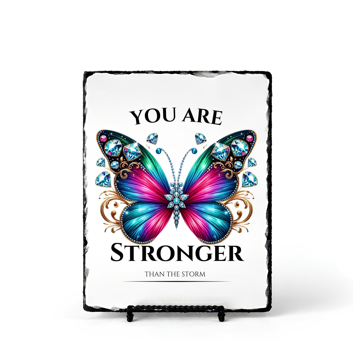 You Are Stronger Than Storm Personalized Scripture Slate