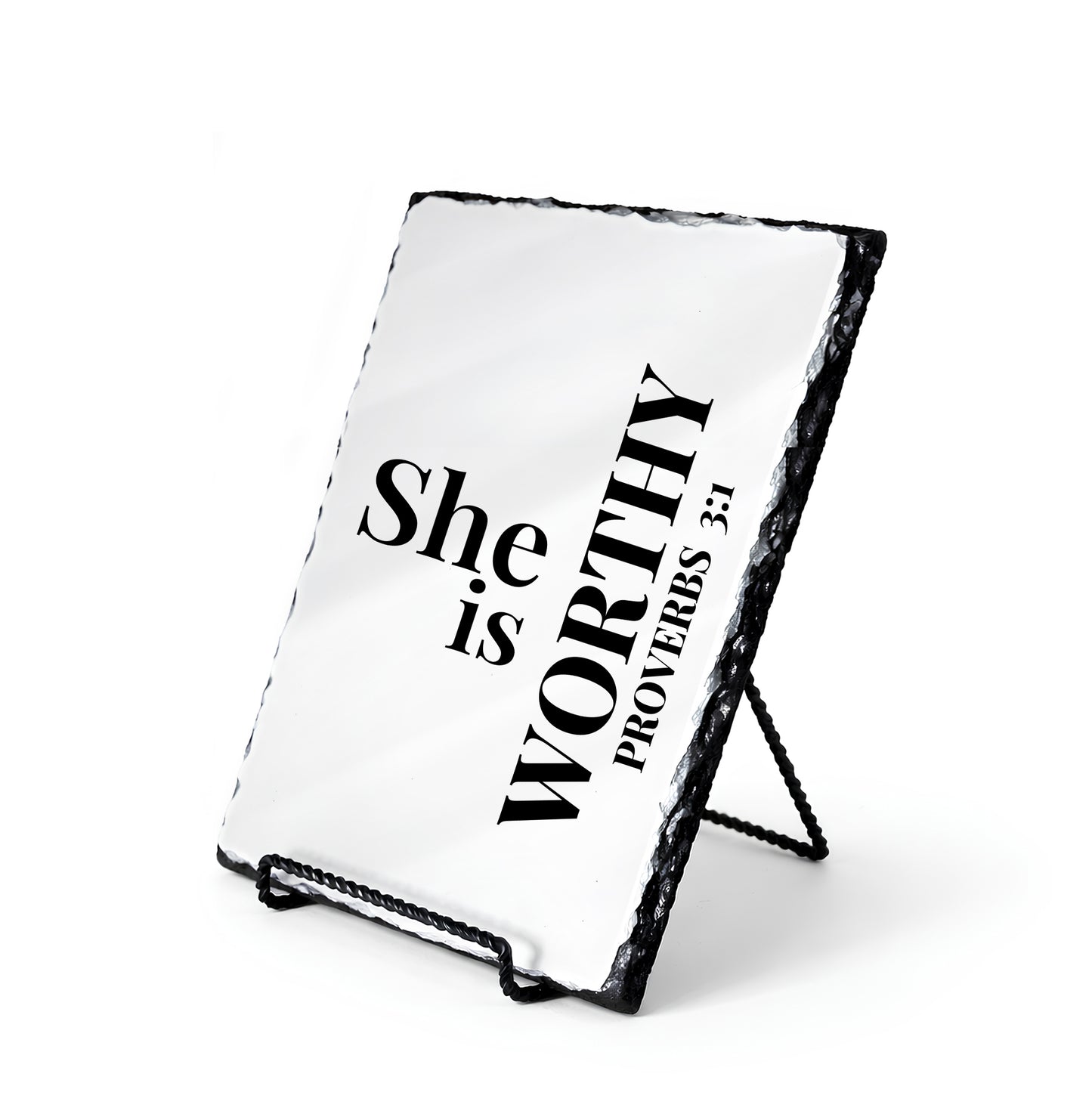 She Is Worthy Proverbs 3:1 Scripture Slate