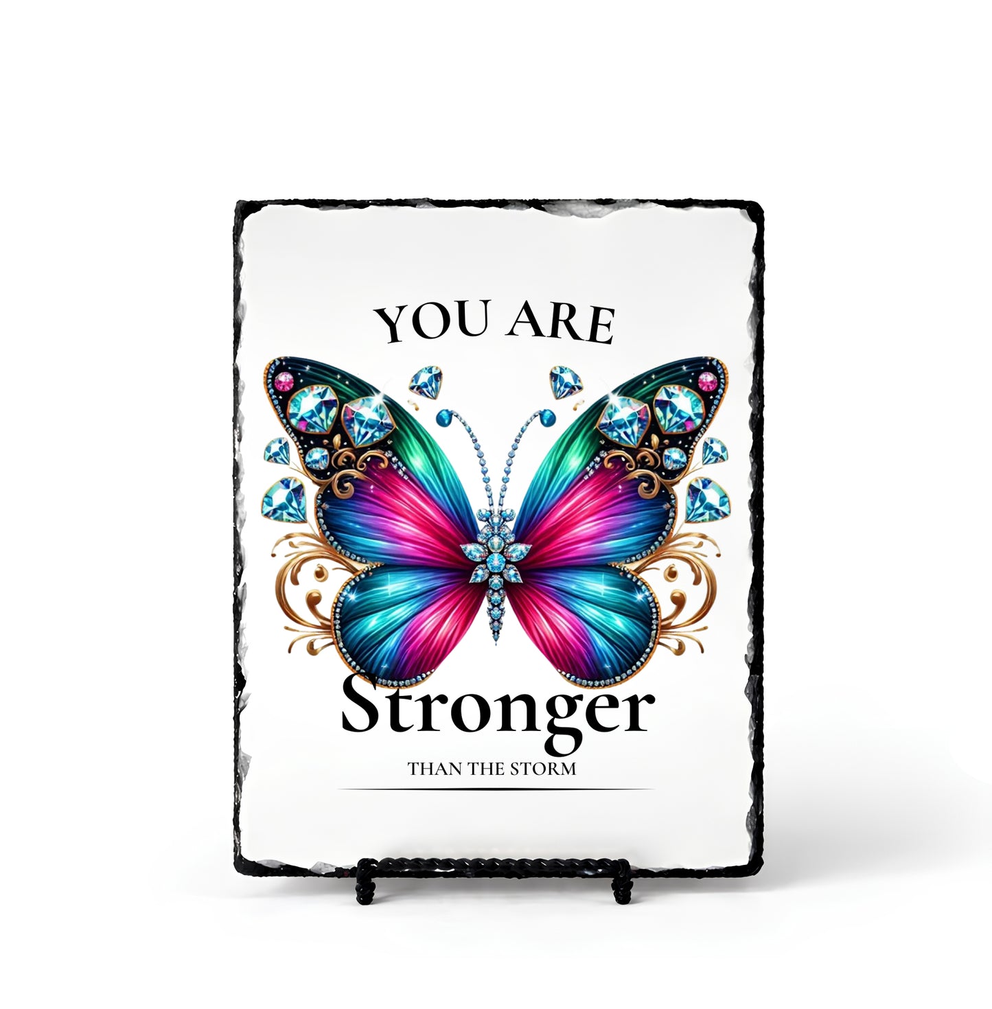 You Are Stronger Than Storm Personalized Scripture Slate