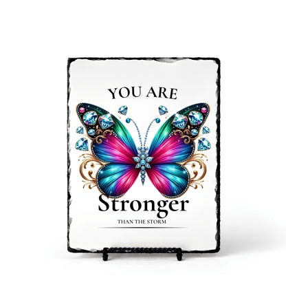 You Are Stronger Than Storm Personalized Scripture Slate