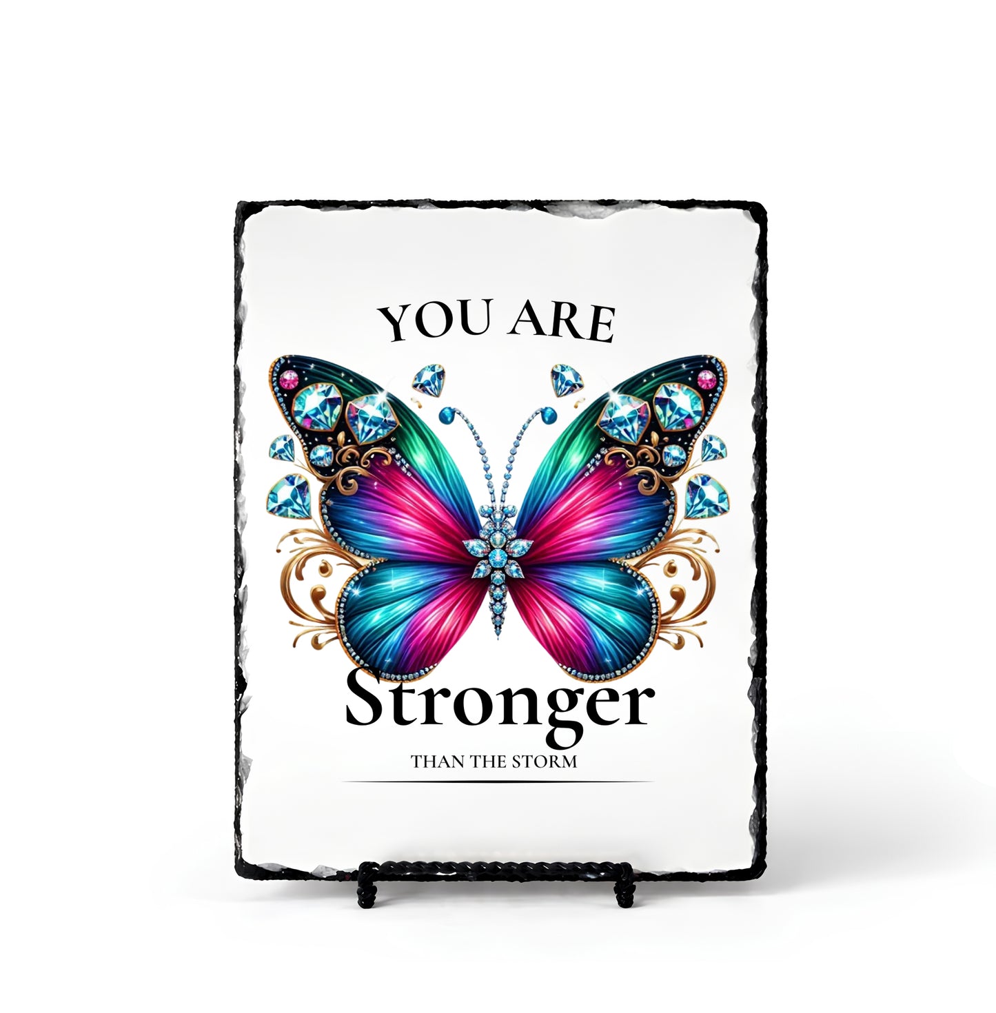 You Are Stronger Than Storm Personalized Scripture Slate