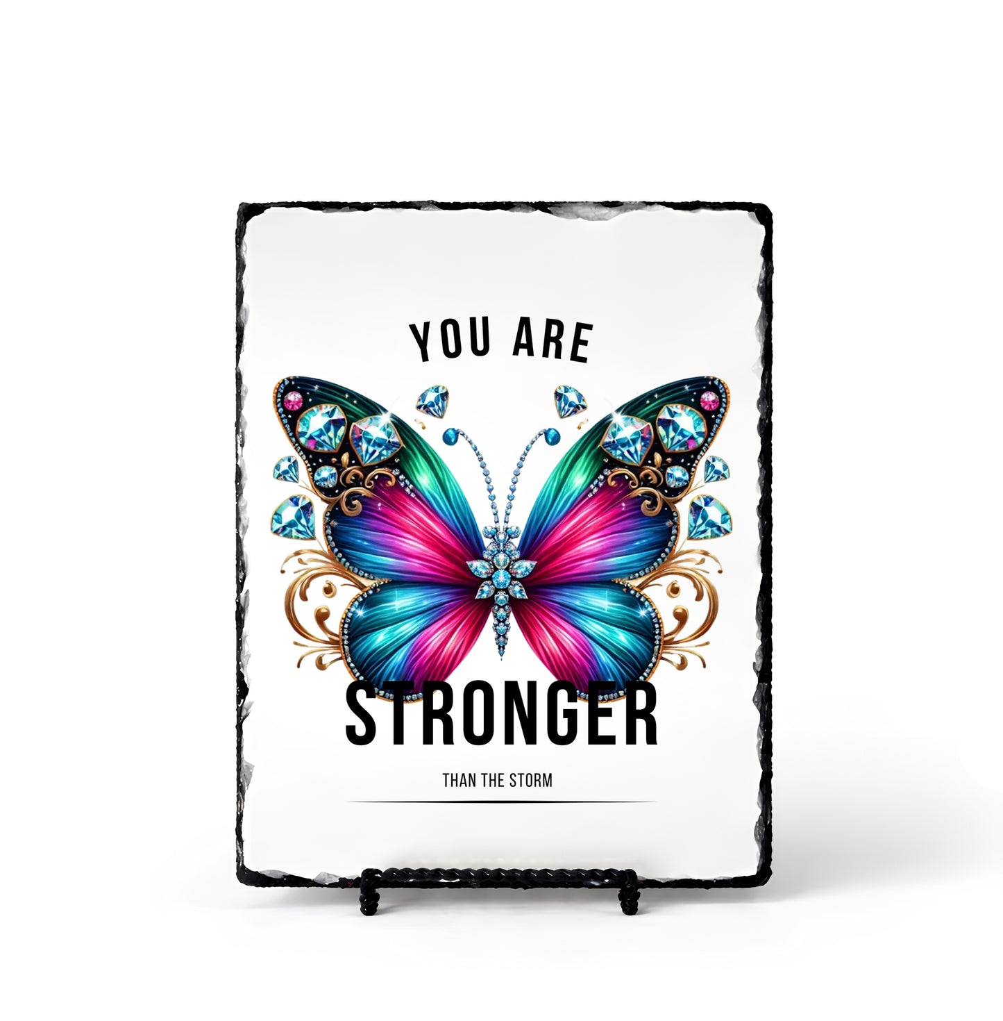 You Are Stronger Than Storm Personalized Scripture Slate