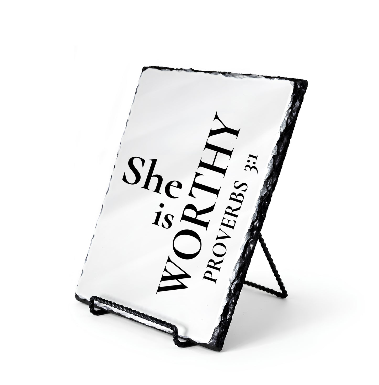 She Is Worthy Proverbs 3:1 Scripture Slate